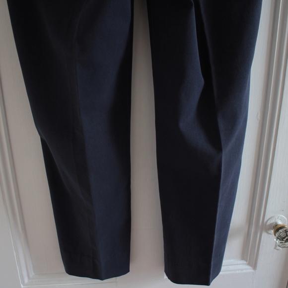 Drinkwater's Cambridge Hiltl Cotton Navy Blue Dress Pants Romania Made Size 34 - Picture 6 of 14